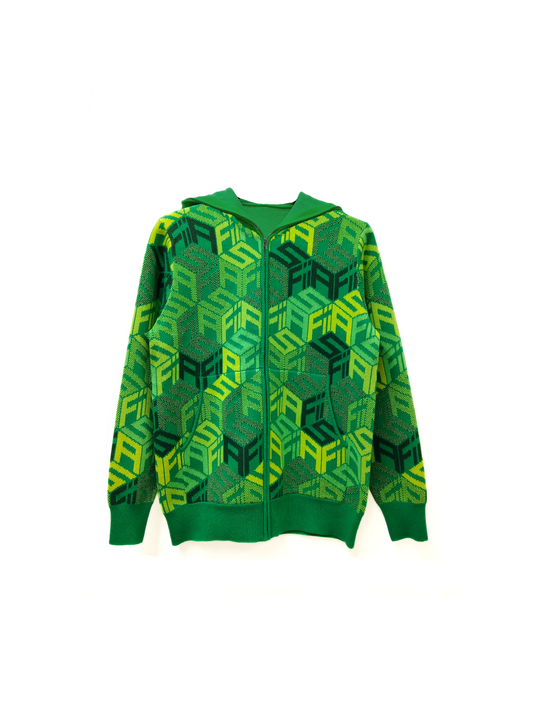 Green SAFii Camo Monogram Zip Up