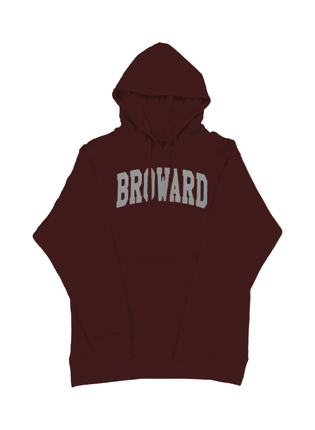 Maroon Broward Reflective Hoodie