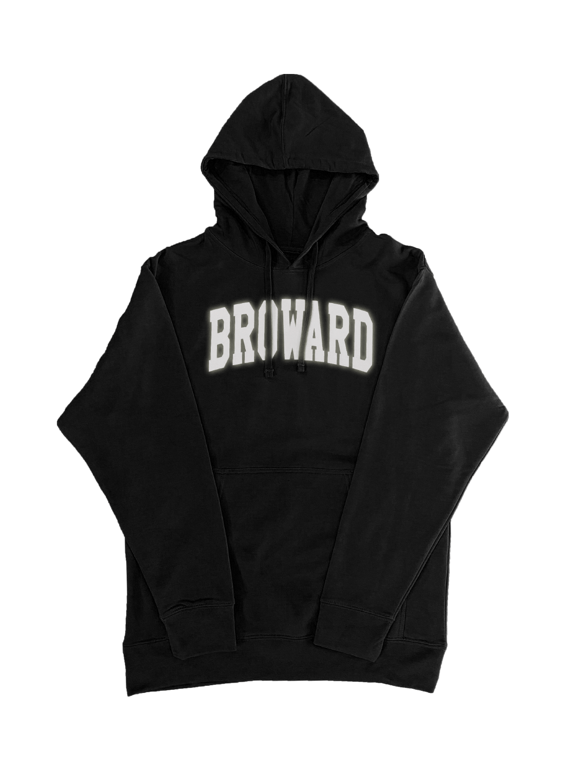 Black Broward Reflective Hoodie