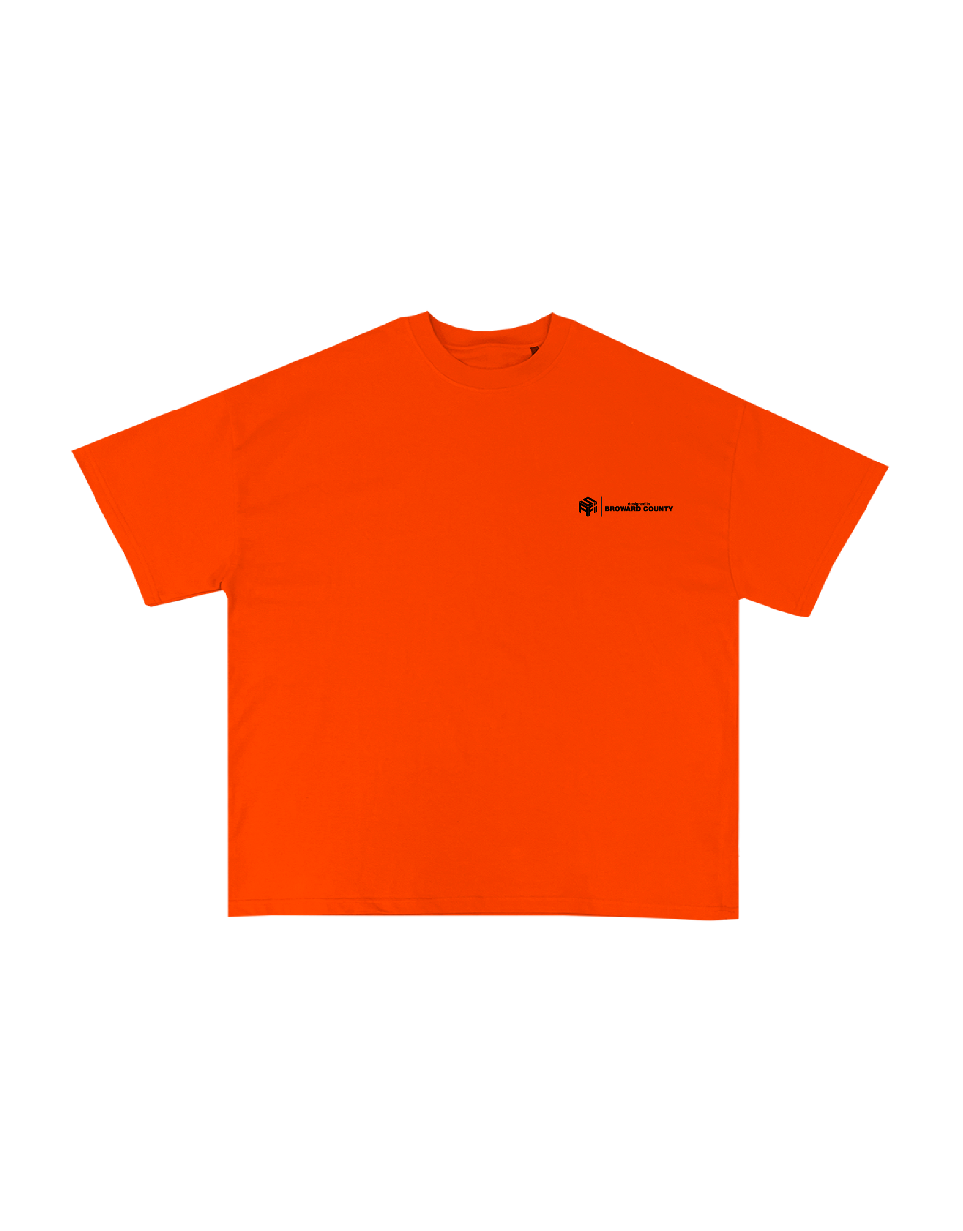LOGO WORKERS S/S T-SHIRT in orange